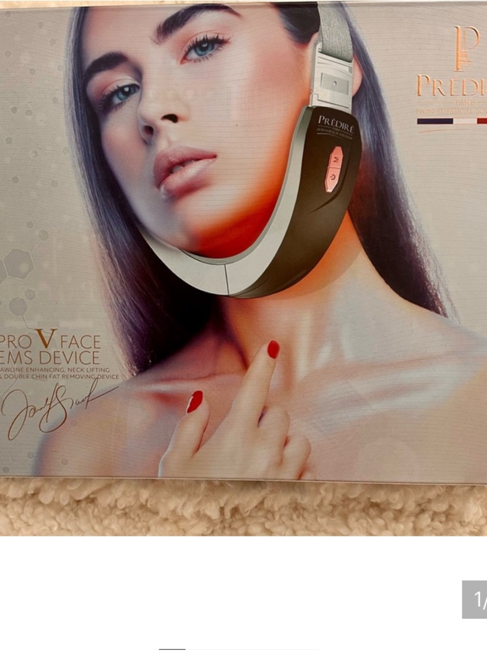 Predire Pro V Face Wearable Neck & Chin Lifting Device - Black
